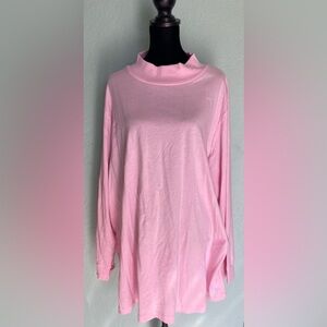 Woman Within Soft Pink Long Sleeve Tee